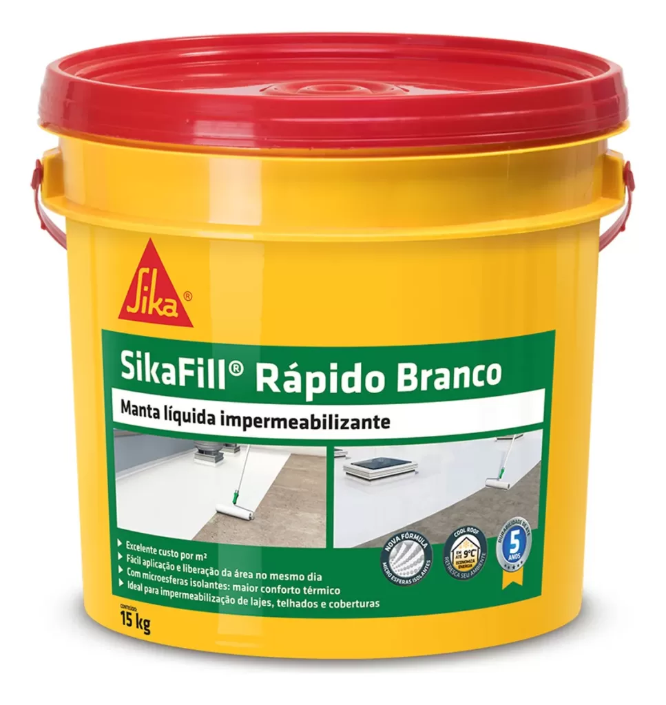 Sikafill Rápido: impermeabilizante resistente e eficaz