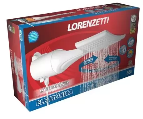 Chuveiro Loren Shower Lorenzetti com controle eletrônico